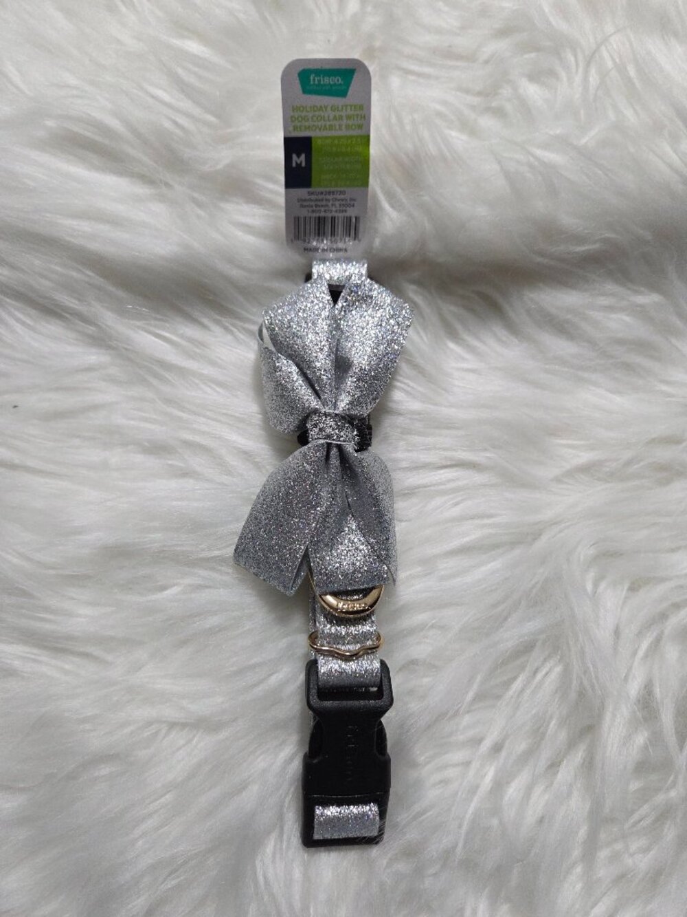 Frisco Glitter Dog Collar w/ Removeable Bow